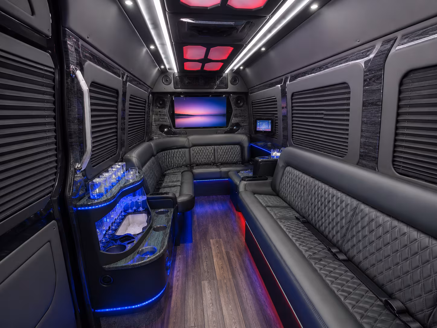 burien 50 passenger party bus inside