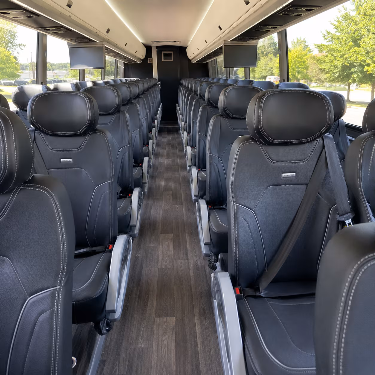 burien charter bus interior