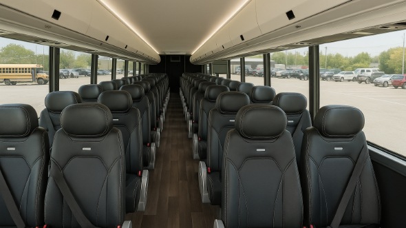 Interior of Charter Bus Company Burien's 20 Passenger Mini bus in Burien