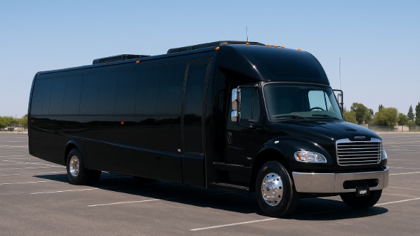 Exterior of Charter Bus Company Burien's 25 Passenger Mini bus in Burien