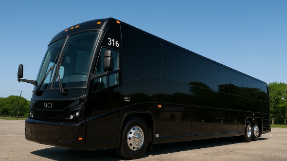 Exterior of Charter Bus Company Burien's 54 Passenger Charter Bus in Burien
