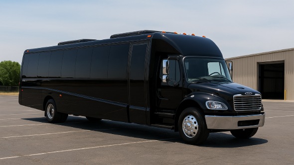 Exterior of Charter Bus Company Burien's Party Bus in Burien